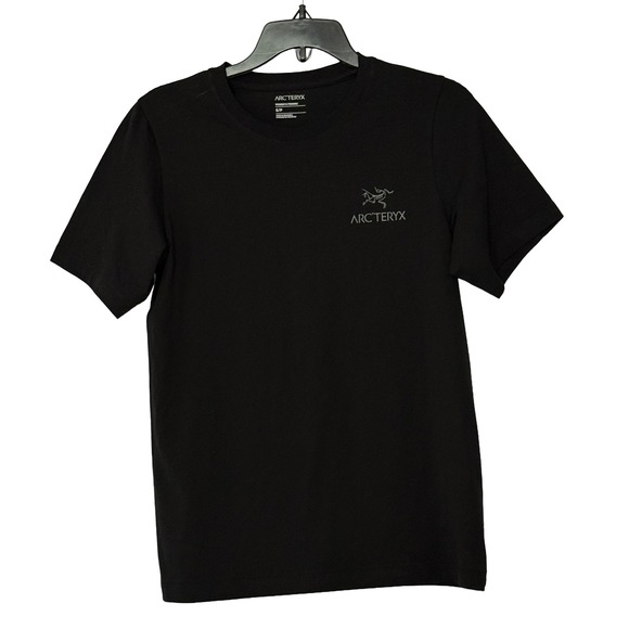 Arcteryx Tops - Arcteryx Womens Black Kragg SL Cotton Emblem Crew Tee Shirt - Small